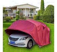 Tente de voiture semi-automatique, design pliable télescopique robuste, entièrement fermée pour la protection solaire et la pluie, installation simple pour garage extérieur