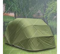 Tente de voiture semi-automatique pliable et rétractable - Garage portable robuste pour la protection contre les intempéries - Dimensions : 5,9 x 2,5 x 2,45 m
