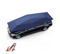 Tente de Voiture Universelle Entièrement Automatique,Auvent Mobile Pliable avec Télécommande,Auvent de Protection Automobile,Pare-Soleil,Abris Coupe-Vent,Parasol extérieur,Navy Blue,165in