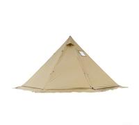 Tente de yourte légère pour le camping, design pyramidal, tente tipi pour aventures en plein air avec fenêtres de ventilation (marron)