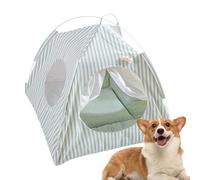 Tente d'enclos pour animaux domestiques, tente de chat portable, chat portable semi-entrelacé, coussin de repos confortable avec maille amovible lavable pour lapin