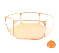 Tente d'exercice pliable et portable pour petits animaux domestiques - Clôture d'exercice pour cochon d'Inde, lapins, hamster, chinchillas, hérissons (orange)