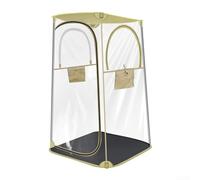 Tente d'extérieur en PVC transparent à quatre côtés pour le camping pour la pêche et les événements sportifs avec caractéristiques imperméables et coupe-vent et solution de rangement portable