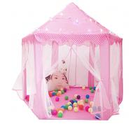 Tente d'extérieure ou Intérieur pour jardin, Tente Princesse de Jeux pour Filles 2-9ans, Maison d'enfant 140x140x142cm Chaque petite fille a un rêve de princesse dans son cœur et a un château de princ