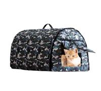 Tente d'hiver chaude pour animaux domestiques : tente imperméable incurvée pour animaux errants, maison pour chats et chiens en plein air, résistante au froid et à la neige, adaptée pour protéger