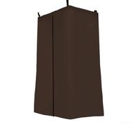 Tente d'intimité à suspendre pour bateau Marron 77 x 69 cm | S'adapte à la plupart des rails de bateau, pour une intimité instantanée, double fermeture éclair pour l'accès