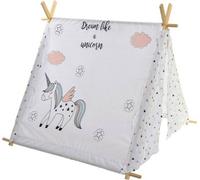 Tente DKD Home Decor coton bois licorne (110 x 110 x 106 cm)