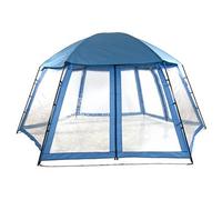 Blue Bay Pavillon de piscine hors-sol – Tente imperméable abri de soleil 433x500x250 cm