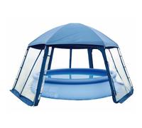Blue Bay Pavillon de piscine hors-sol – Tente imperméable abri de soleil 433x500x250 cm