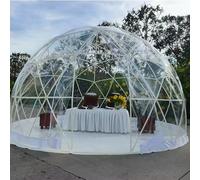 Tente dôme de jardin - Abri géodésique extérieur transparent pour 8 à 10 personnes, pour patio et tonnelle, parfaite pour une utilisation en serre et en moustiquaire