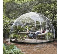 Tente dôme de jardin - Tente à bulles géodésique transparente de 3,7 m pour utilisation en extérieur et en camping