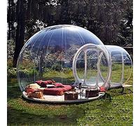 Tente dôme gonflable à bulles - Tente de camping imperméable et coupe-vent avec auvent tunnel unique pour utilisation dans le jardin