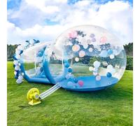 Tente dôme gonflable transparente avec souffleur et pompe, design imperméable en PVC durable pour les fêtes d'enfants et une utilisation commerciale
