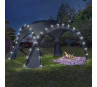 Tente dôme gris anthracite 3,5 M avec LED