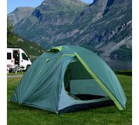 Tente Dôme Monde Du Trekking Tente Camping Moustiquaire Vert Étanche 3 Personnes