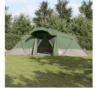 Tente De Famille Vidaxl Avec Fenêtres En Dôme Verte Pour 6 Personnes Imperméable