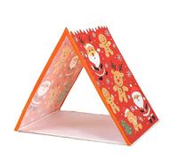 Tente du Père Noël, 115X95CM Tente de Jeu Père Noël en Pain d'Épices, Tentes Pères Noëls Amovible Intérieur, Tentes Légères Pères Noëls Pain d'Épices Nuit, pour Décoration d'Intérieur