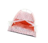 Tente en peluche douce pour chaton chien lit avec oreiller amovible confortable et chaud pour utilisation en intérieur