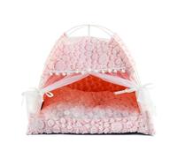Tente en peluche douce pour chaton chien lit avec oreiller amovible confortable et chaud pour utilisation en intérieur