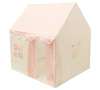 Tente en polyester pour enfants - Maison de jeu pour enfants - Tente de jeu confortable - Facile à monter - Maison de jeu pour enfant - Pour la maison et l'intérieur - Rose