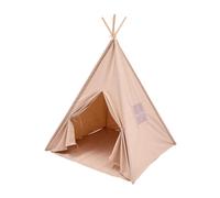 Sunny Vera Tente Tipi Chambre Enfant, Sandy Beige | Coton Naturel | Tente De Jeu Avec Tapis De Sol Inclus | Dimensions 110 X 110 X 160 Cm | A Partir De 3 Ans