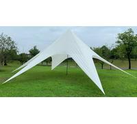 Tente de Jardin et Récéption forme Etoile 10m Capacité De Couverture 15 m², Blanc