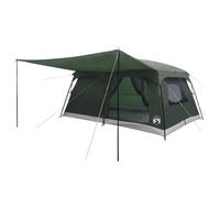 Tente familiale 14 personnes Vert armée Polyester et Acier | Espace pour quatorze ans, design pliable, toit en toile robuste, fermeture éclair, convient pour le camping d'été