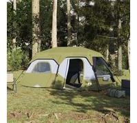 vidaXL Tente familiale 9 personnes libération rapide imperméable bleu