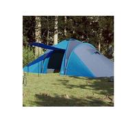 Tente familiale à dôme 6 personnes bleu imperméable