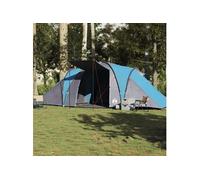 Tente familiale à dôme 6 personnes bleu imperméable