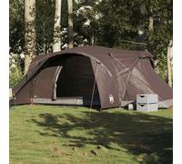 Tente familiale à dôme 6 personnes marron imperméable