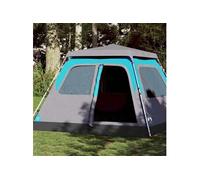 Tente familiale à dôme 6 personnes bleu libération rapide
