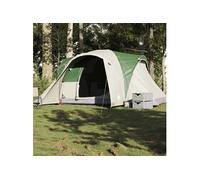 Vidaxl Tente Familiale À Dôme 6 Personnes Vert Imperméable