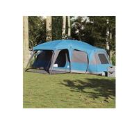 Tente familiale avec dôme de porche 9personnes bleu imperméable