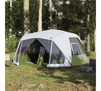 vidaXL Tente familiale 94302 - 10 places, imperméable, éclairage LED, libération rapide