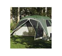 vidaXL Tente familiale avec porche 6 personnes imperméable Vert