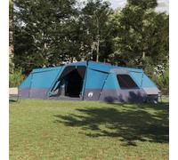 Tente familiale avec toit et stockage en taffetas 833 x 585 x 216 cm, imperméable, coupe-vent, avec port électrique, 5 chambres, idéale pour le camping, l'extérieur, les festivals et la randonnée
