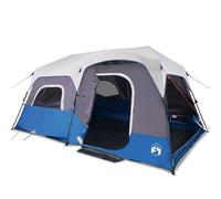 Tente familiale pour 9 personnes - Système Quick Release, bleu clair, idéale pour le camping et les aventures en plein air, facile et rapide à monter