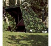 Tente familiale tipi 6 personnes camouflage imperméable Noir G