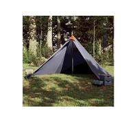 Tente familiale tipi 7 personnes gris et orange imperméable