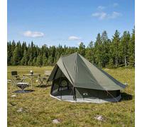 vidaXL Tente Familiale Tipi 8 personnes Imperméable Gris et Orange