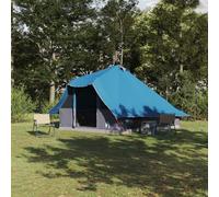 Tente familiale Tipi bleue pour 8 personnes - Étanche avec intérieur spacieux pour le camping - Matériaux robustes - Design élégant - Pour l'extérieur - Aventure - Confort d'utilisation