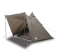 Tente familiale tipi pour 6 personnes - Tente tonnelle imperméable en polyester 185T avec revêtement en polyuréthane - Robuste et résistante aux intempéries - Idéale pour le camping et les aventures