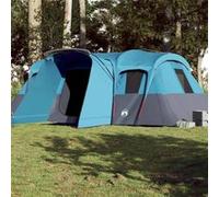 vidaXL Tente familiale tunnel 94708 - 16 personnes, bleu, imperméable