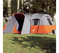 vidaXL Tente familiale Tunnel 16 personnes imperméable gris