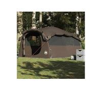 vidaXL Tente familiale tunnel 6 personnes marron imperméable, tente, tente de jardin, abri extérieur, tente de camping, abri