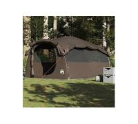 vidaXL Tente familiale tunnel 6 personnes marron imperméable, tente, tente de jardin, abri extérieur, tente de camping, abri