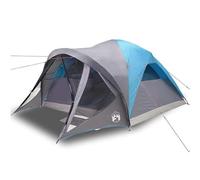 Tente familiale tunnel pour 6 personnes - Tente de camping étanche en polyester 185T avec revêtement en polyuréthane - Tente d'extérieur spacieuse pour les familles et les groupes - Idéale pour les