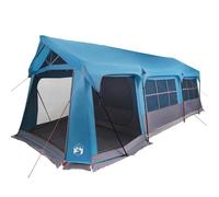 Tente familiale - vidaXL - 620x322x240 cm - Bleu et Gris - Polyester - Résistant à l'eau - Résistant aux UV - Pliable