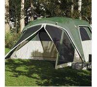 vidaXL Tente familiale avec porche 6 personnes imperméable Vert